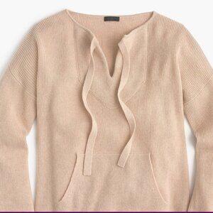 J CREW COLLECTION CASHMERE RELAXED FIT POPOVER SIZE M/L